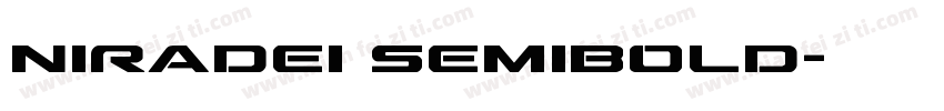 Niradei SemiBold字体转换